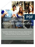 Health Sciences Flyer 