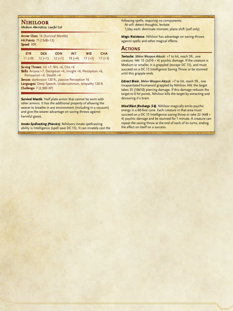 Nihiloor | PDF