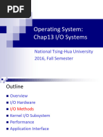 周志遠教授作業系統 - chap13Operating System Chap13 IO Systems＿