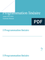 Programmation Linéaire: Année 2023/2024 Guettiche Mourad