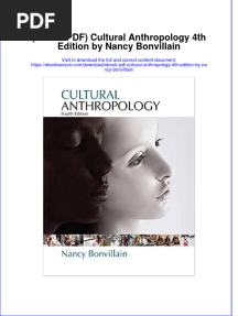Full Download Ebook PDF Cultural Anthropology 4th Edition by Nancy Bonvillain PDF