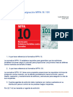 Asignación NFPA.10-101.