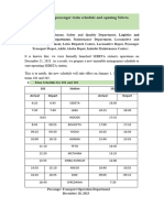 Notice On The New Passenger Trains Schedule and Opening Sebeta Station