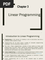 Chapter 3 Linear Programing