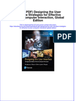 Ebook PDF Designing The User Interface Strategies For Effective Human Computer Interaction Global Edition