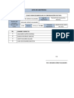 Lista de Asistencia C.E