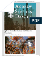 14 New Year's Resolutions For Orthodox Christians - Fr. Andrew Stephen Damick