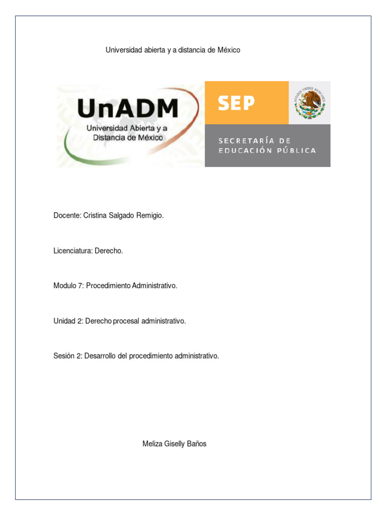 M7 U2 S2 Mebx Descargar gratis PDF Licencia de conducir Apelación