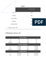 Odmiana Słowa Do: /du / Verb (Czasownik)