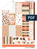 Happy Fall Free Planner Printable For HPC
