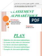 Classement Alphabitique