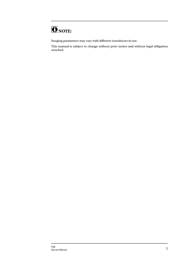 P25 Service Manual | PDF