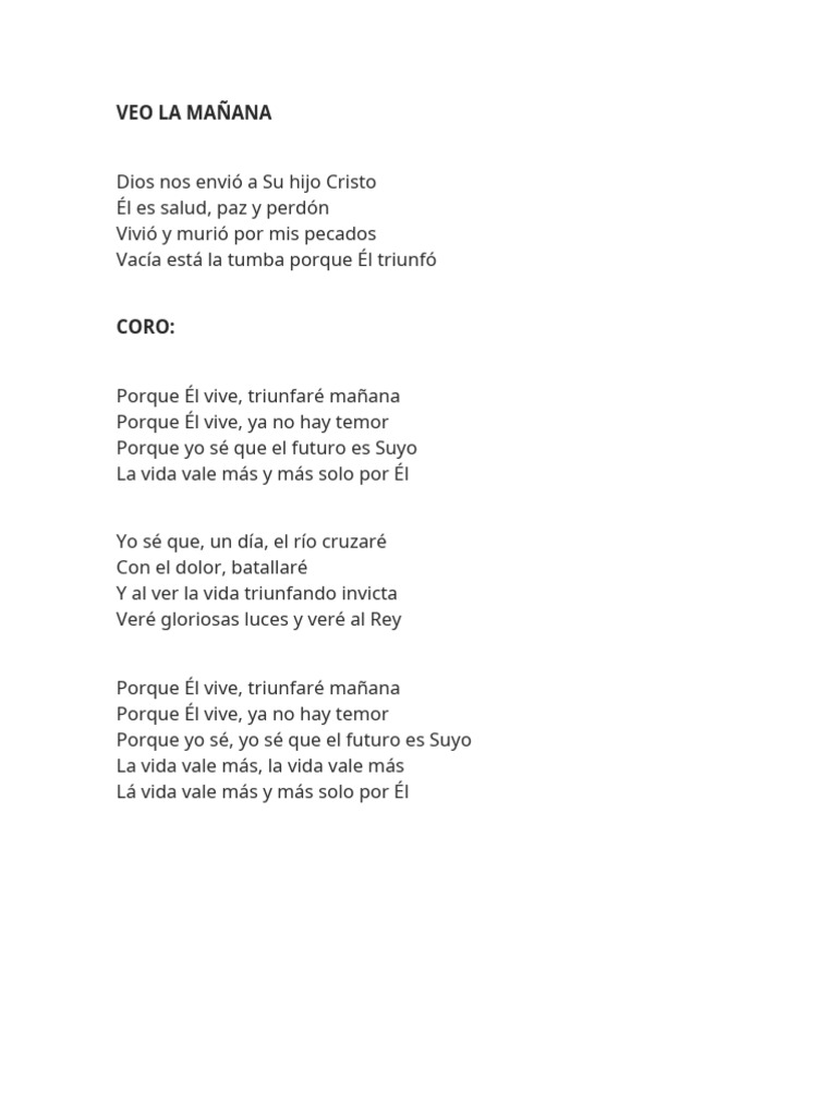 Veo La Mañana | PDF