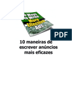 10 Maneiras de Escrever Anúncios Mais Eficazes