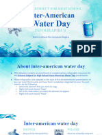 Science Subject For High School Inter American Water Day Infographics