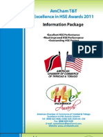AmCham T&T 2nd Annual Excellence in HSE Awards Information Package