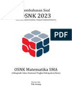 Pembahasan Soal OSNK Matematika SMA 2023 Tingkat Kabupaten Kota