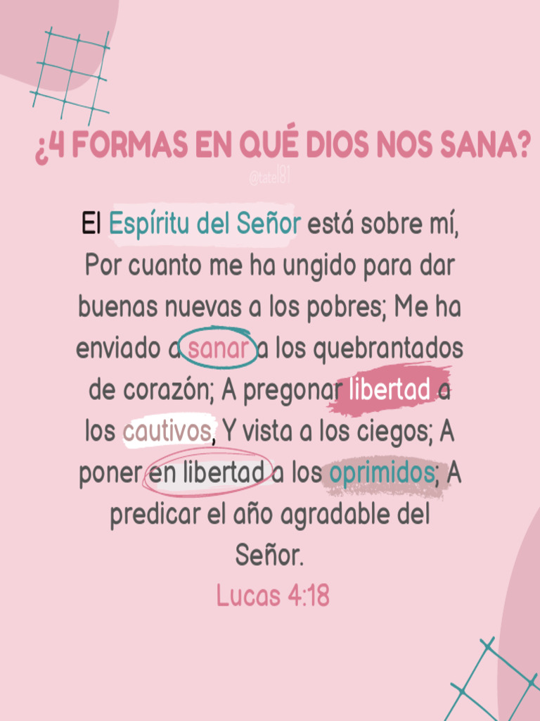 Formas en que Dios sana nuestras heridas | PDF