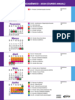 Calendario Academico 2024 Curso Anual