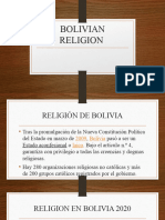 Bolivian and American Religion