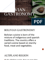 Bolivian and American Gastronomy