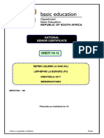 Sepedi HL P3 Nov 2017 Memo