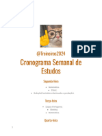 Cronograma Semanal