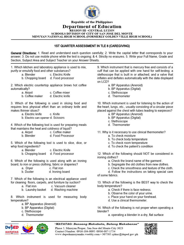 1st-periodical-test-in-tle-8-caregiving-pdf-hazards-food-processor