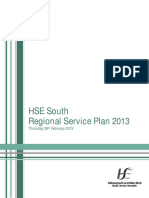 Hse South Regional Service Plan 2013