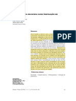 As Identidades Docentes Como Fabricação Da