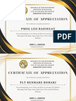 White Gold Elegant Modern Certificate of Participation