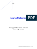 Income Statement - The Impact of The Business Model