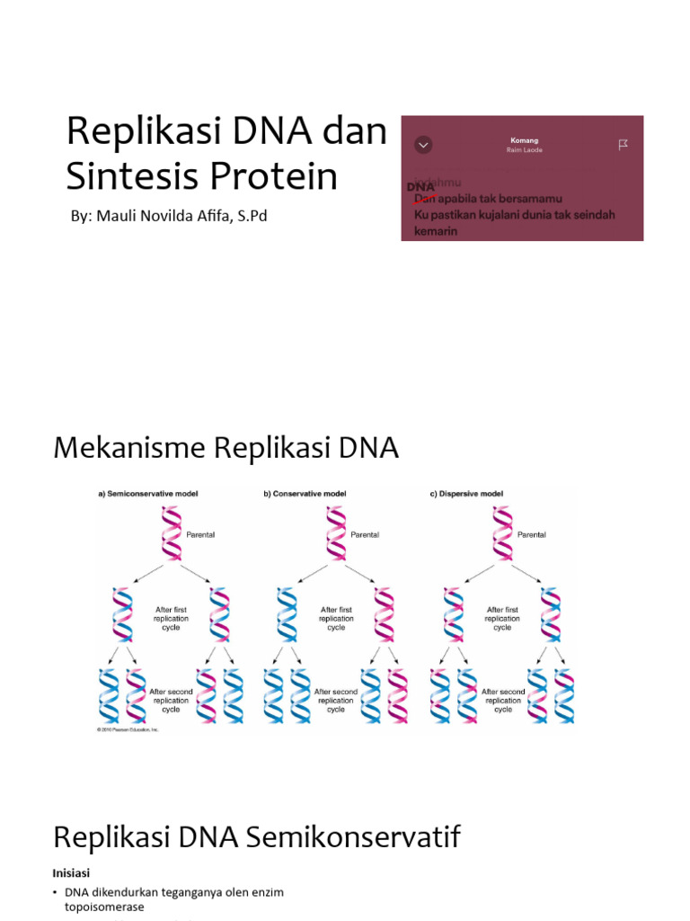 Replikasi DNA dan Sintesis Protein | PDF