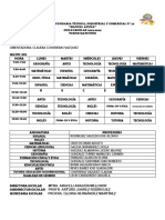 Horario 1° B