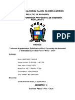 Informe Practica % de Humedad y Peso