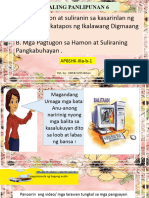 AP 6 PPT Q3 W1 Day 1 - Mga Hamon at Suliranin Sa Kasarinlan NG Pilipinas Pagkatapos NG Ikalawang Digmaang Pandaigdig.