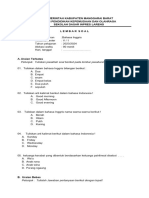 SOAL PTS BAHASA INGGRIS KELAS IV Semester 1