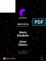 Maria Elisabete Alves Ribeiro: Mapa Natal