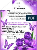 15 Años Invitacion