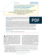 Comparison of Antiarrhythmics Used in Patients With Paroxysmal Atrial Fibrillation