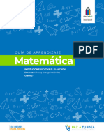 Guia de Aprendizaje de Segundo Grado Matematicas. de Profes para Profes