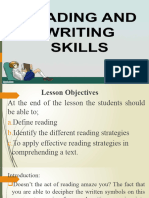 Reading and Writing Skills Lesson 1 1