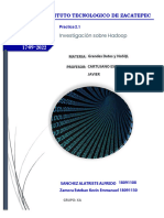 Práctica 2.1 Investigación Sobre Hadoop