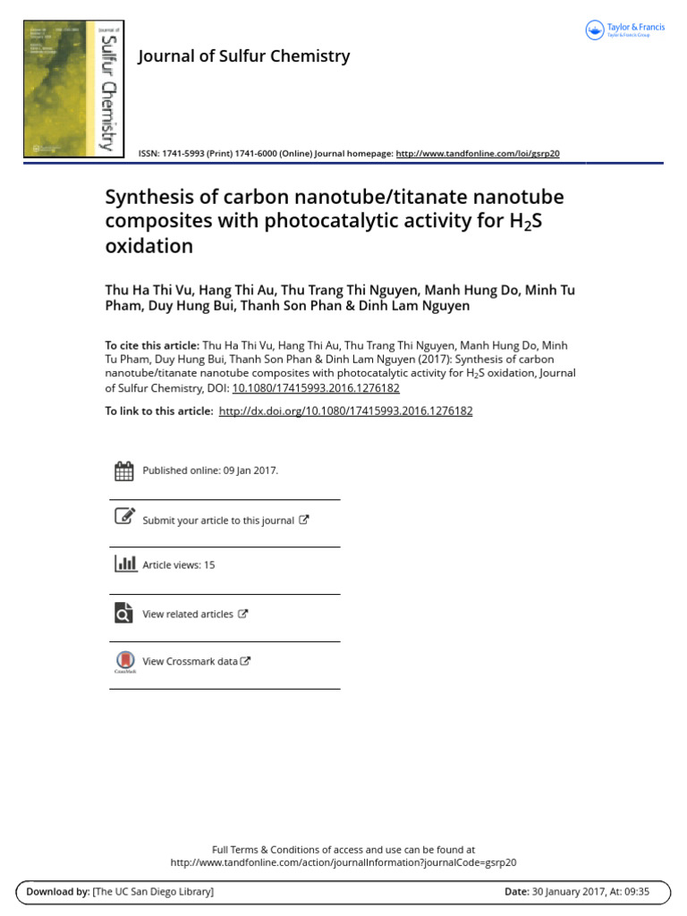 Synthesis of Carbon Nanotube Titanate Nanotube Composites With