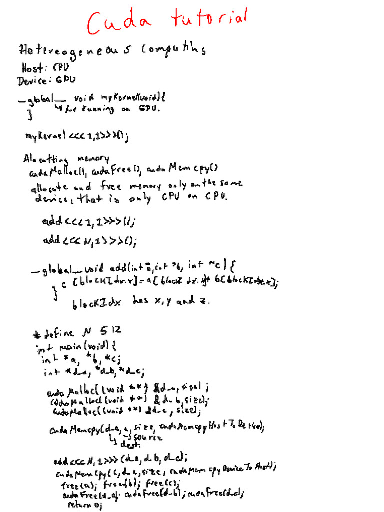 Cuda Notes | PDF