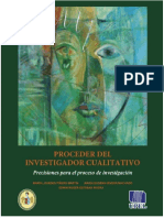 Proceder Del Investigador Cualitativo PR