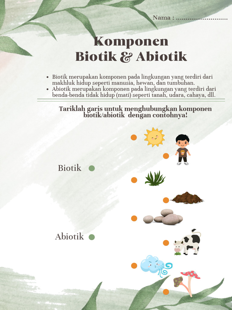 LKPD Biotik Dan Abiotik | PDF