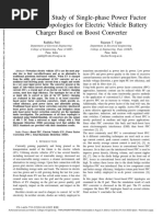 Comparative Study of Single-Phase Power Factor Correction Topologies For Electric Vehicle Battery Charger Based On Boost Converter