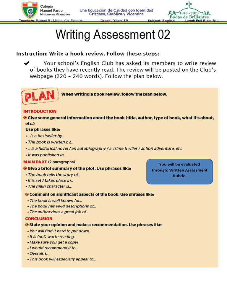 Writing assessment 02 pdf