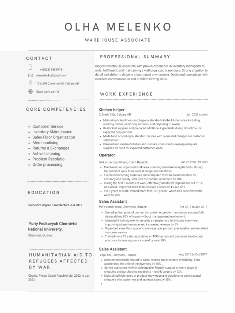 Resume Example | PDF